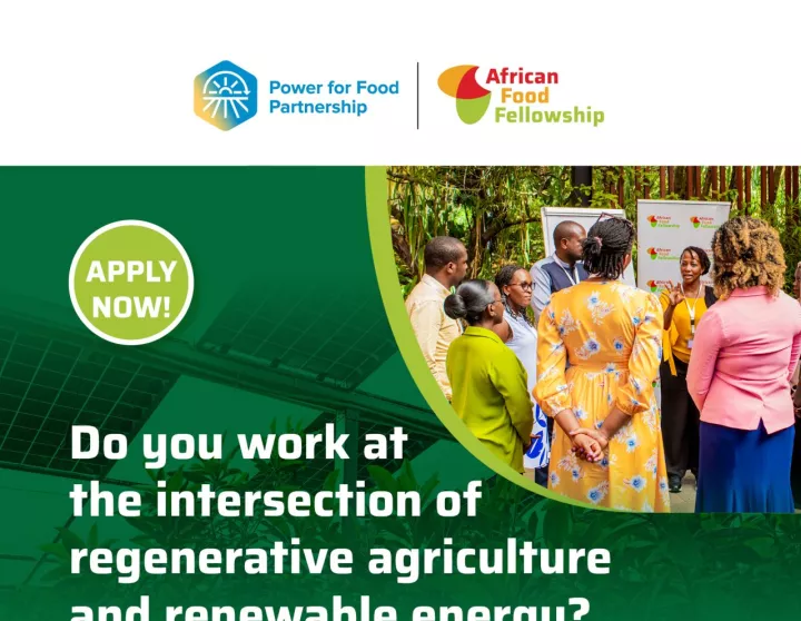 African Food Fellowship announcement