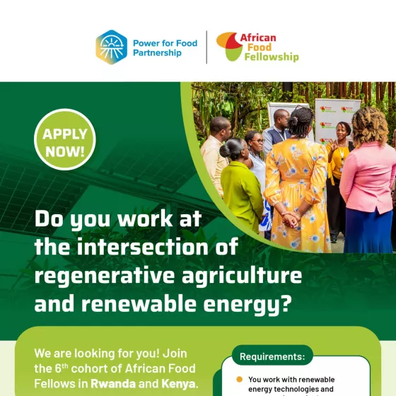 African Food Fellowship announcement